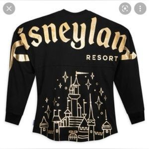 Disneyland Parks Black and Gold Castle Spirit Jersey